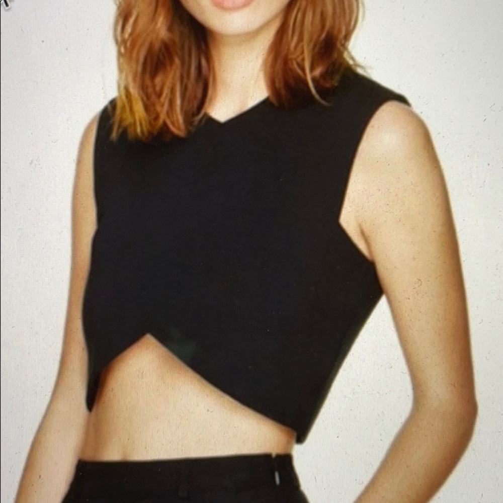 Talula Manzanita Black Crop Top